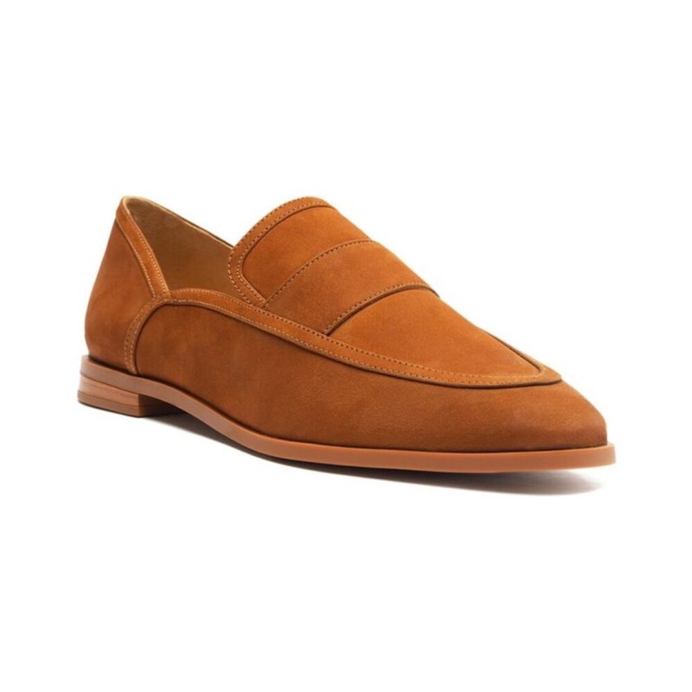Schutz Suede Loafers Cognac Brown size 9 FIRM PRICE